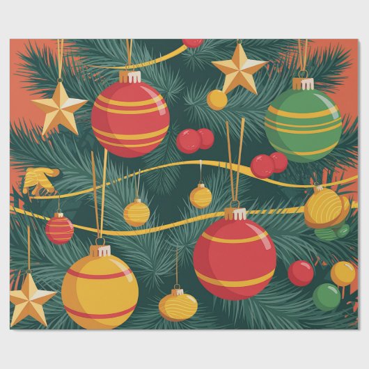 Papier cadeau de Noël (Plat)