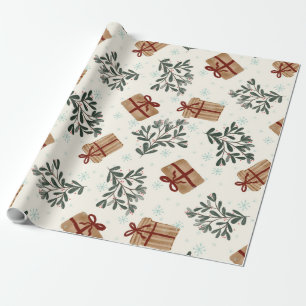 Papier cadeau de Noël