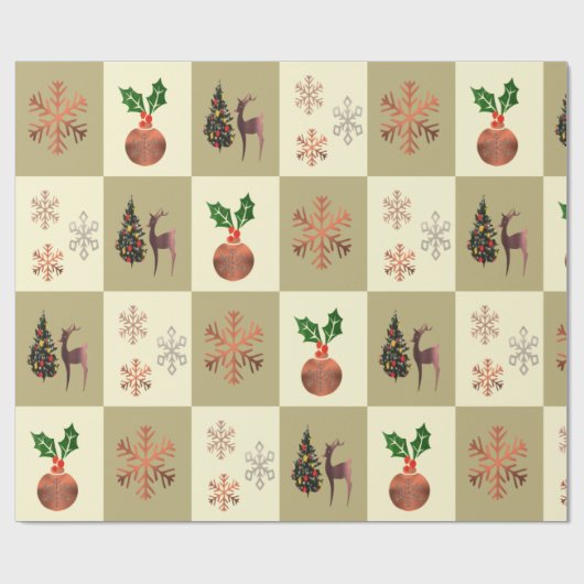 Papier cadeau de Noël (Plat)