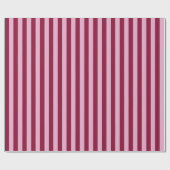 Papier cadeau de Noël à rayures rose rouge (Plat)