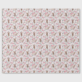 Papier cadeau de Noël Âne Fantaisiste (Plat)