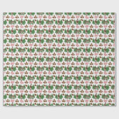 Papier cadeau de Noël Âne rustique (Plat)
