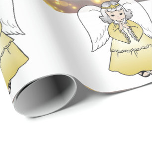 Papier cadeau de Noël Ange