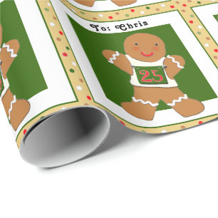 Papier cadeau de Noël Athlétisme