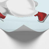 Papier cadeau de Noël avec des ours heureux (Coin)