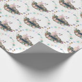 Papier cadeau de Noël avec image de cheval (Coin)