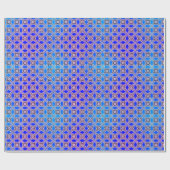 Papier cadeau de Noël bleu vif (Plat)