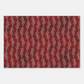 Papier Cadeau de Noël Botanique Élégance Rustique (Devant)