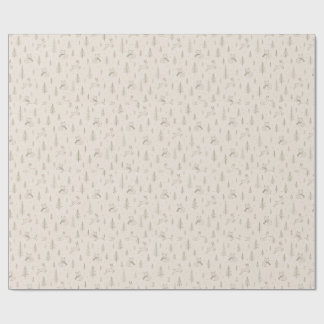 Papier cadeau de Noël Cozy Woodland Friends