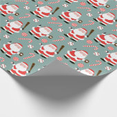 Papier cadeau de Noël de baseball (Coin)