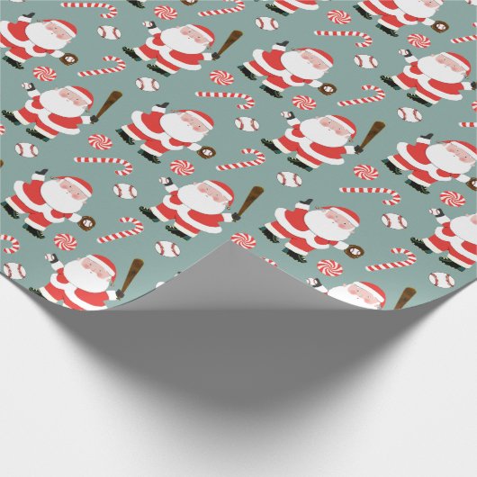 Papier cadeau de Noël de baseball (Coin)