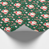 Papier cadeau de Noël de baseball (Coin)