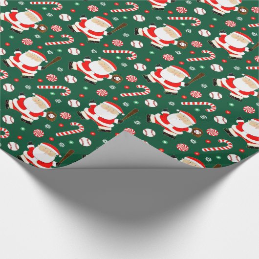 Papier cadeau de Noël de baseball (Coin)