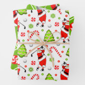 Papier cadeau de Noël de golf (En situation)