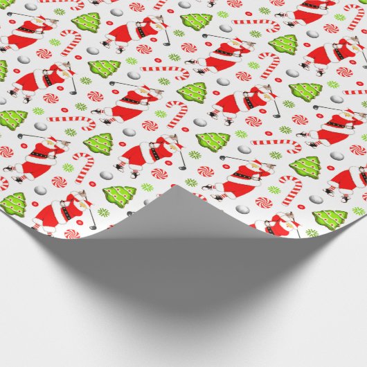 Papier cadeau de Noël de golf (Coin)