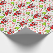 Papier cadeau de Noël de hockey (Coin)