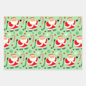 Papier cadeau de Noël de hockey (Devant)