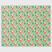 Papier cadeau de Noël de hockey sport (Plat)