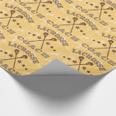 Papier cadeau de Noël de l'entraîneur de crosse (Coin)