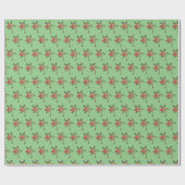 Papier cadeau de Noël drôle d'élan (Plat)