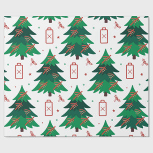 Papier cadeau de Noël drôle sans signal
