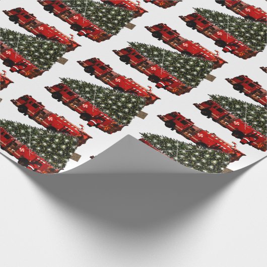 Papier cadeau de Noël du pompier (Coin)