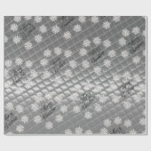 Papier cadeau de Noël effet 3D argent (Plat)