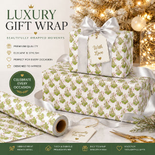 Papier cadeau de Noël élégant
