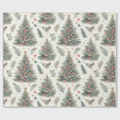 Papier cadeau de Noël festif (Plat)