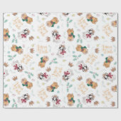 Papier cadeau de Noël Frenchie (Plat)