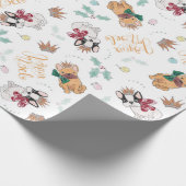 Papier cadeau de Noël Frenchie (Coin)