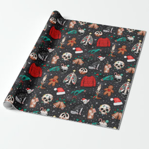 Papier cadeau de Noël gothique Dark Creepmas