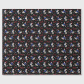 Papier Cadeau de Noël Jiu Jitsu (Plat)