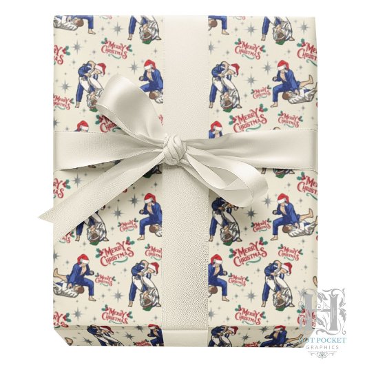 Papier Cadeau de Noël Jiu Jitsu