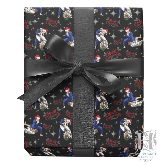 Papier Cadeau de Noël Jiu Jitsu