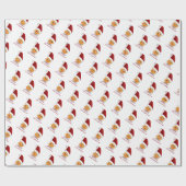 Papier cadeau de Noël Meowy (Plat)