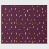 Papier cadeau de Noël minimaliste moderne (Plat)