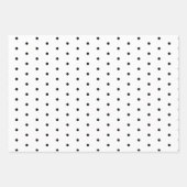 Papier cadeau de Noël noir et blanc moderne (Devant 3)