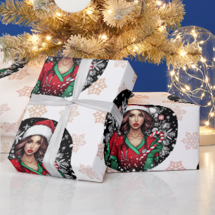 Papier cadeau de Noël Nurse Chic