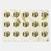 Papier cadeau de Noël or (Devant)