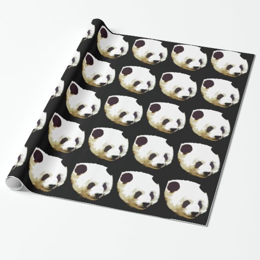 Papier cadeau de Noël Panda (Déroulé)