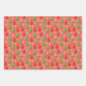 Papier cadeau de Noël Patriotique rouge blanc (Devant 3)