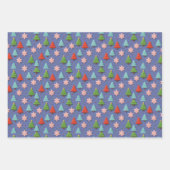 Papier cadeau de Noël Patriotique rouge blanc (Devant 2)