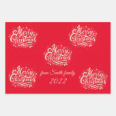 Papier cadeau de Noël personnalisé (Devant 2)