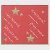 Papier cadeau de Noël personnalisé Père Noël (Plat)