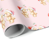 Papier cadeau de Noël pour bébé mignon (Coin rond)