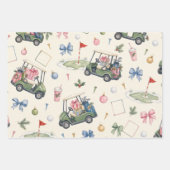 Papier cadeau de Noël pour golf féminin (Devant 3)