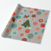 🎄 Papier Cadeau de Noël pour Présent de Fête de F (Déroulé)
