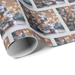Papier cadeau de Noël pour souris