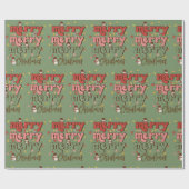 Papier cadeau de Noël Rétro (Plat)